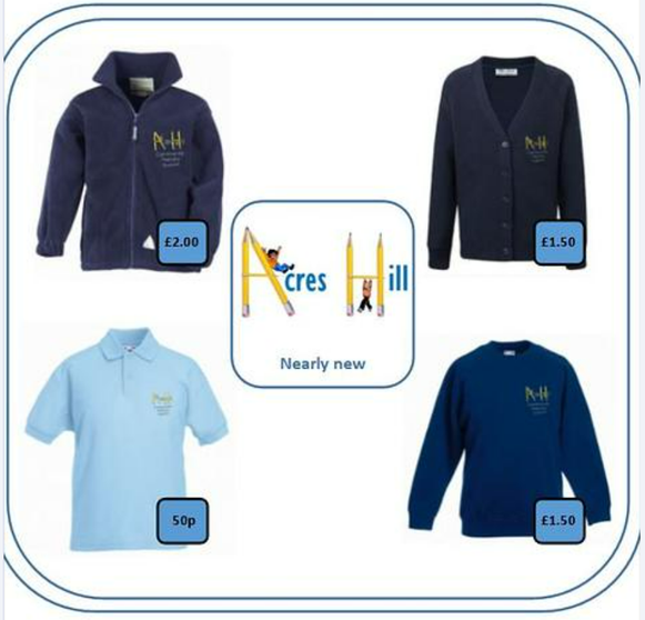 Nearly New Uniform Shop items and prices